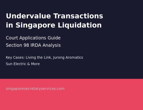 Undervalue Transactions in Singapore Liquidation: Court Applications
